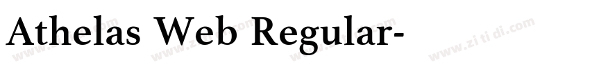 Athelas Web Regular字体转换